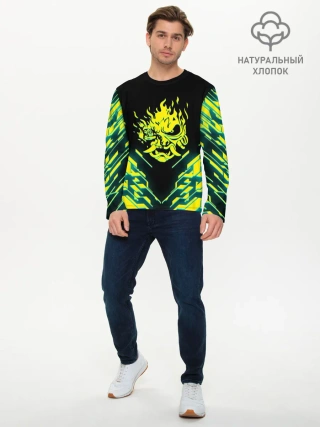 Мужской лонгслив базовый / CYBERPUNK 2077