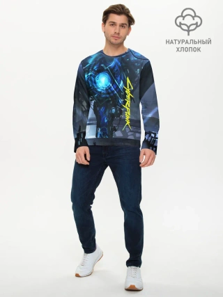 Мужской лонгслив базовый / CYBERPUNK 2077