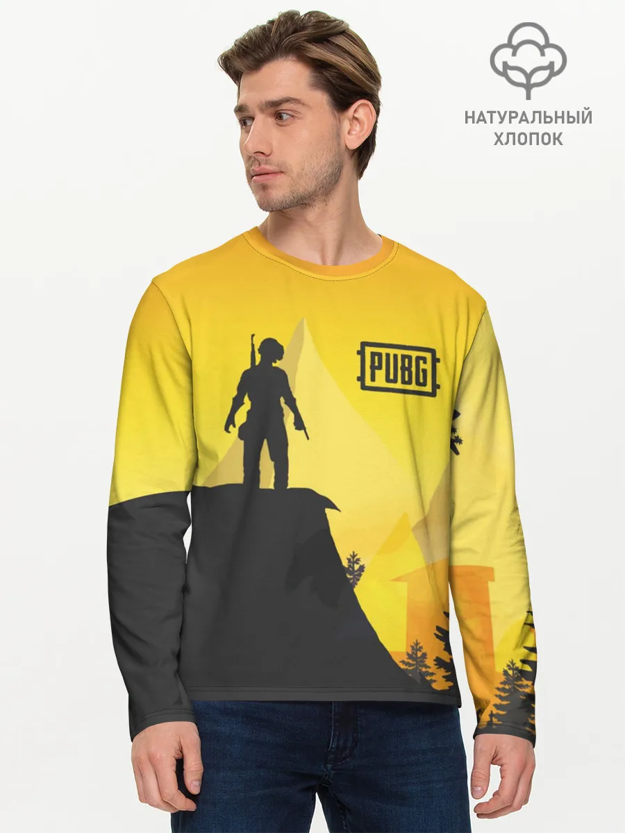 Мужской лонгслив базовый / PUBG