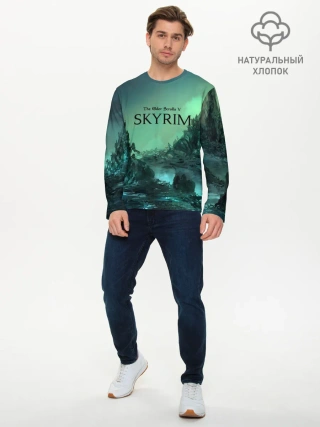 Мужской лонгслив базовый / SKYRIM