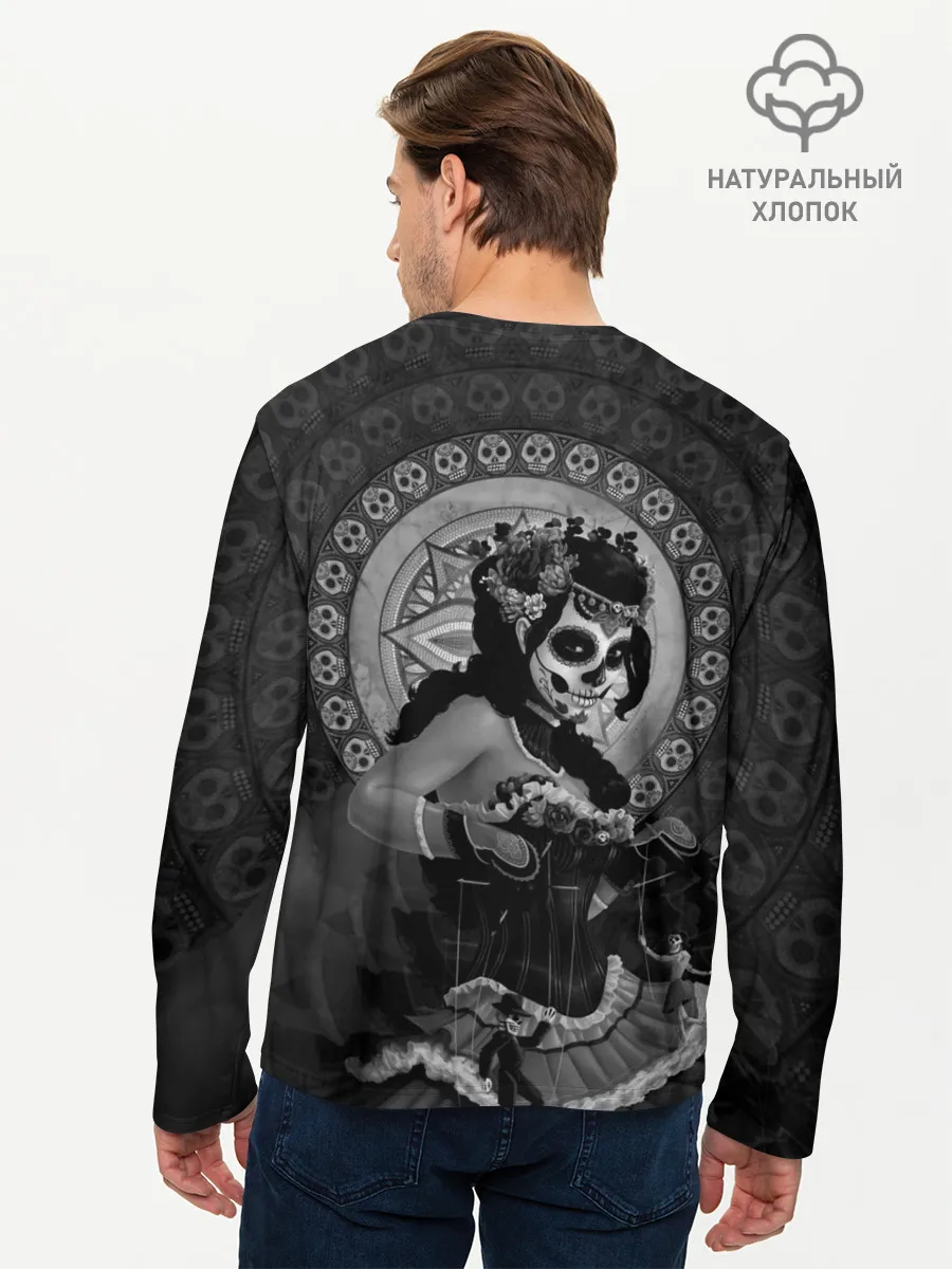Мужской лонгслив базовый / День мёртвых, Мексика
