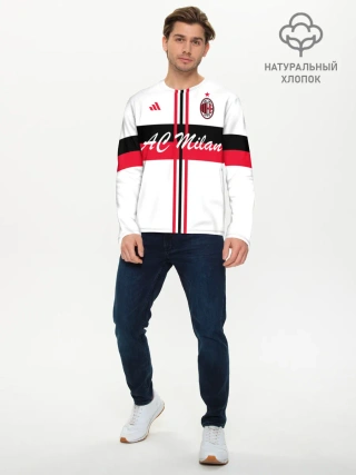 Мужской лонгслив базовый / AC Milan