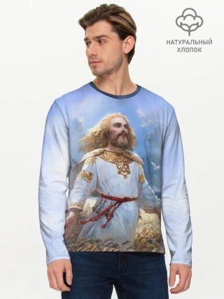 Мужской лонгслив базовый / Даждьбог