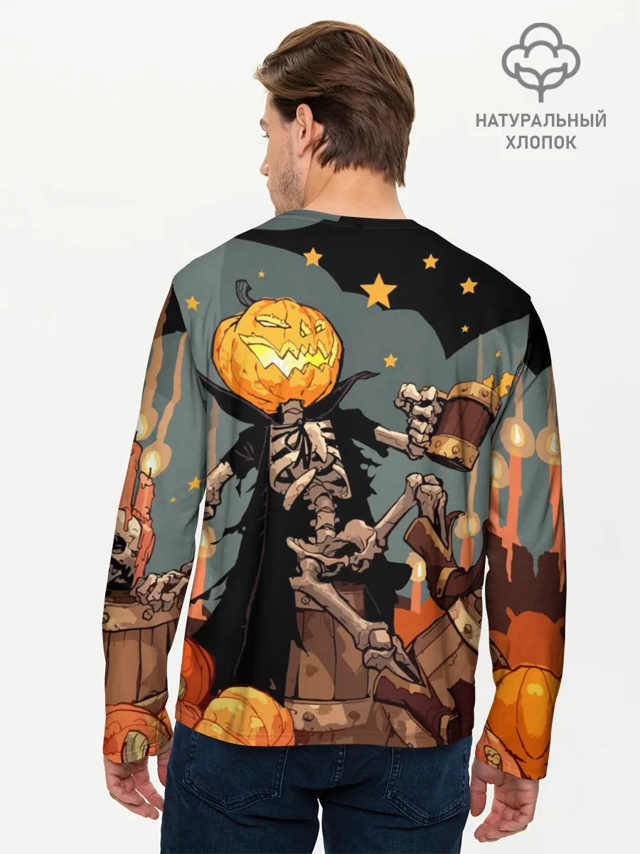 Мужской лонгслив базовый / Halloween