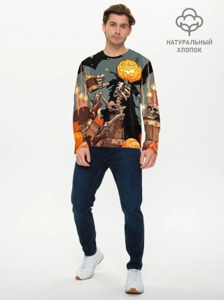 Мужской лонгслив базовый / Halloween