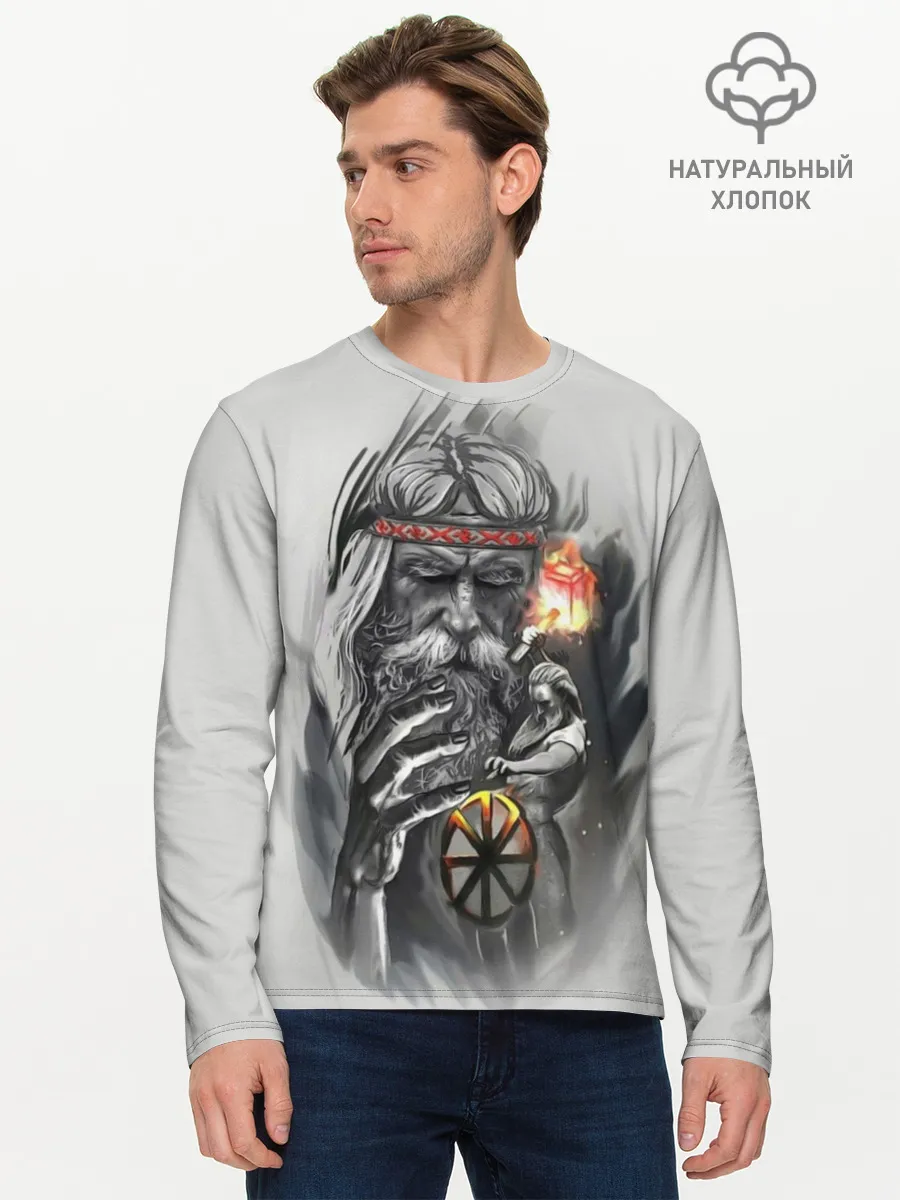 Мужской лонгслив базовый / Сварог