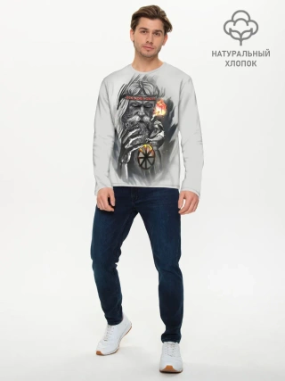 Мужской лонгслив базовый / Сварог