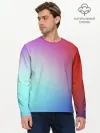 Мужской лонгслив базовый / Colorful Gradient