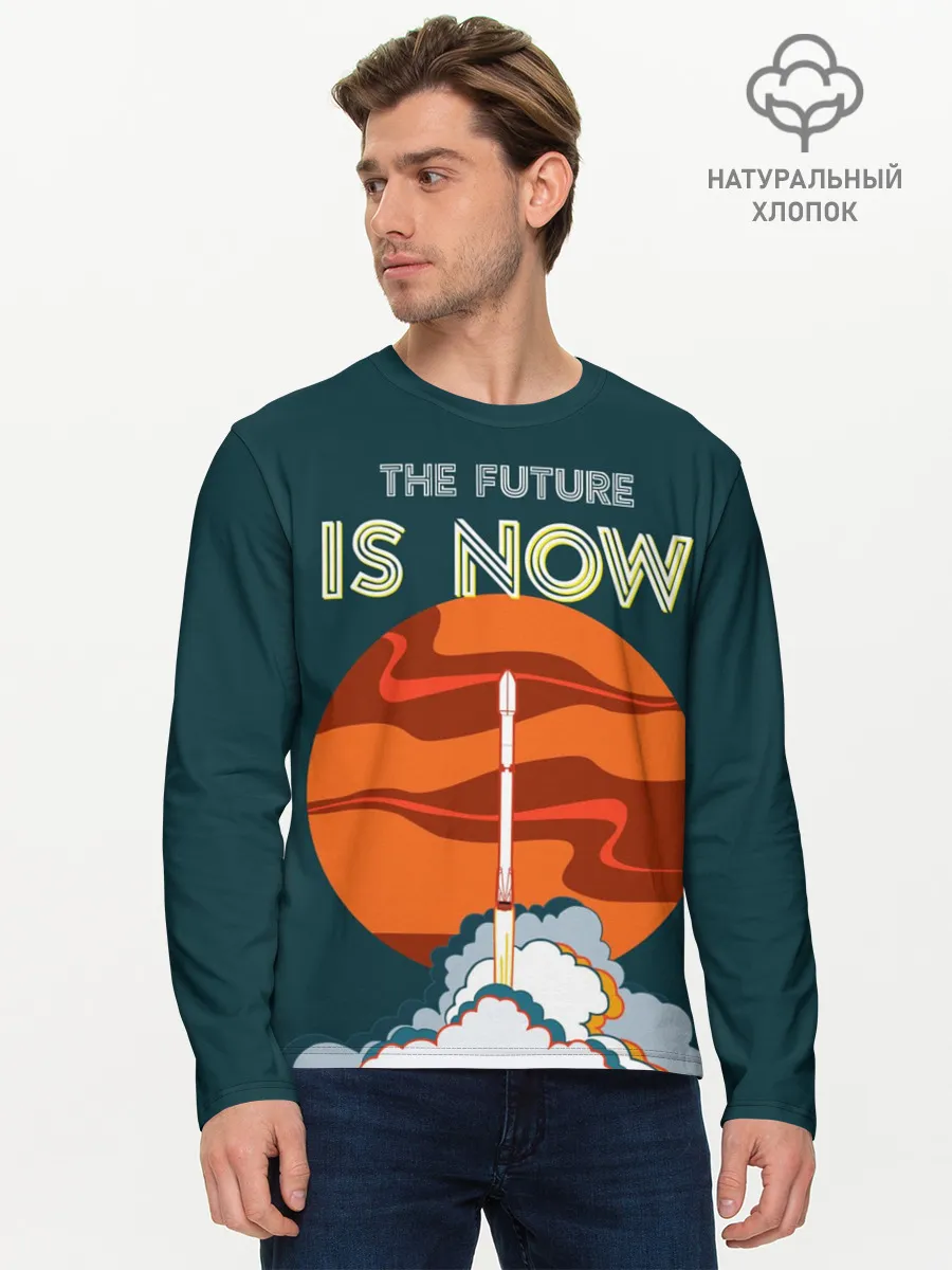 Мужской лонгслив базовый / THE FUTURE IS NOW