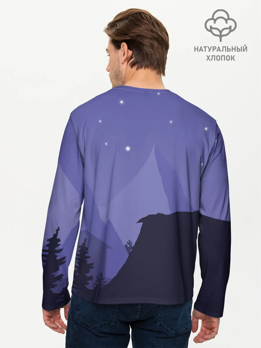 Мужской лонгслив базовый / Ночной PUBG