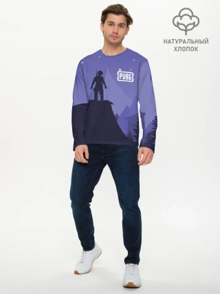 Мужской лонгслив базовый / Ночной PUBG