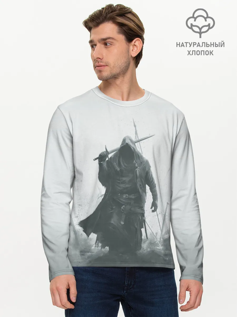 Мужской лонгслив базовый / После боя