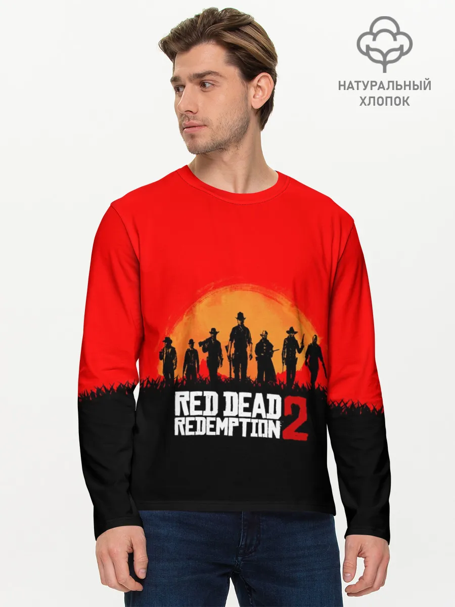 Мужской лонгслив базовый / Red Dead Redemption