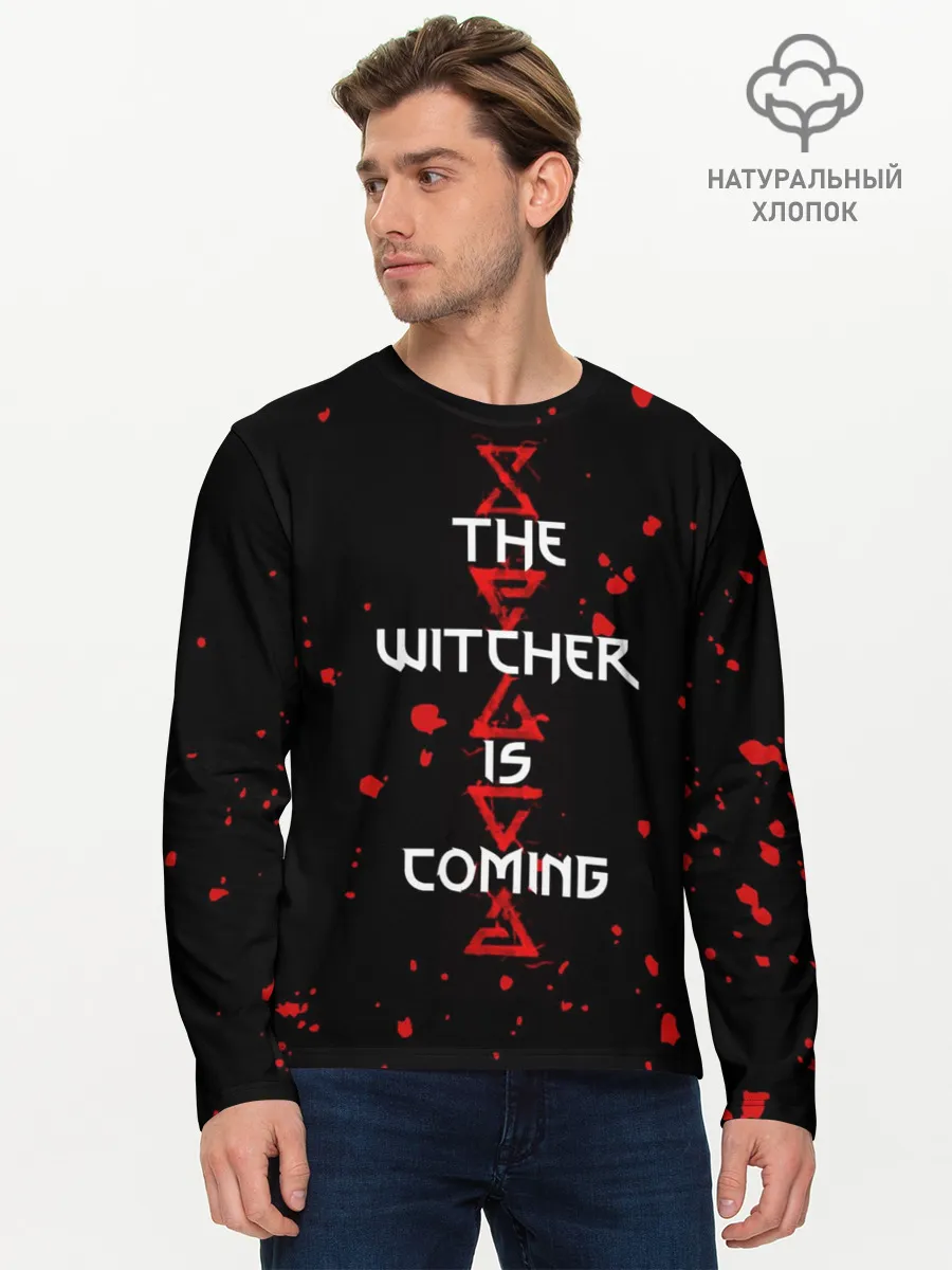 Мужской лонгслив базовый / The Witcher Is Coming