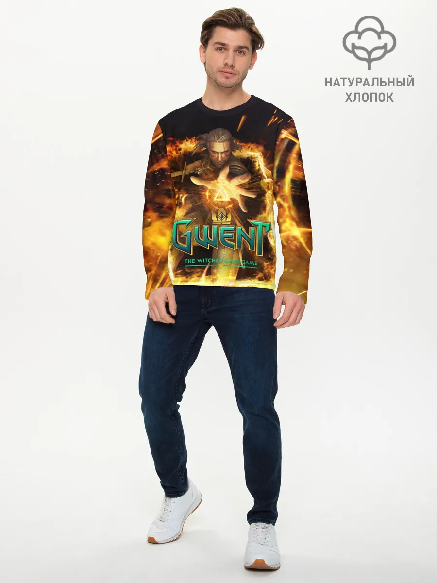 Мужской лонгслив базовый / GWENT: The Witcher Card Game