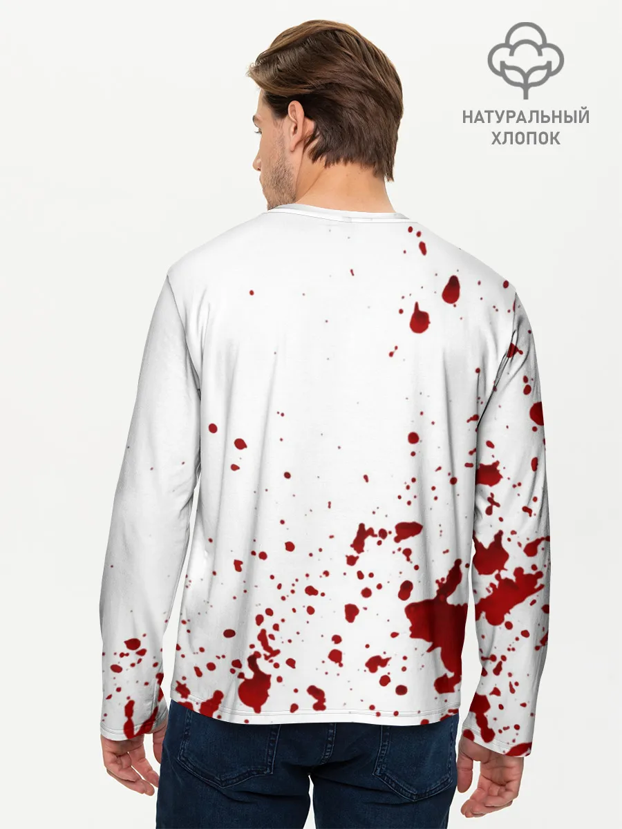 Мужской лонгслив базовый / Кетчуп Разбрызгался
