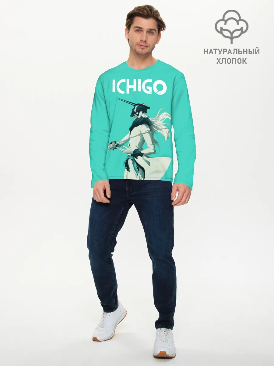 Мужской лонгслив базовый / Куросаки Ичиго