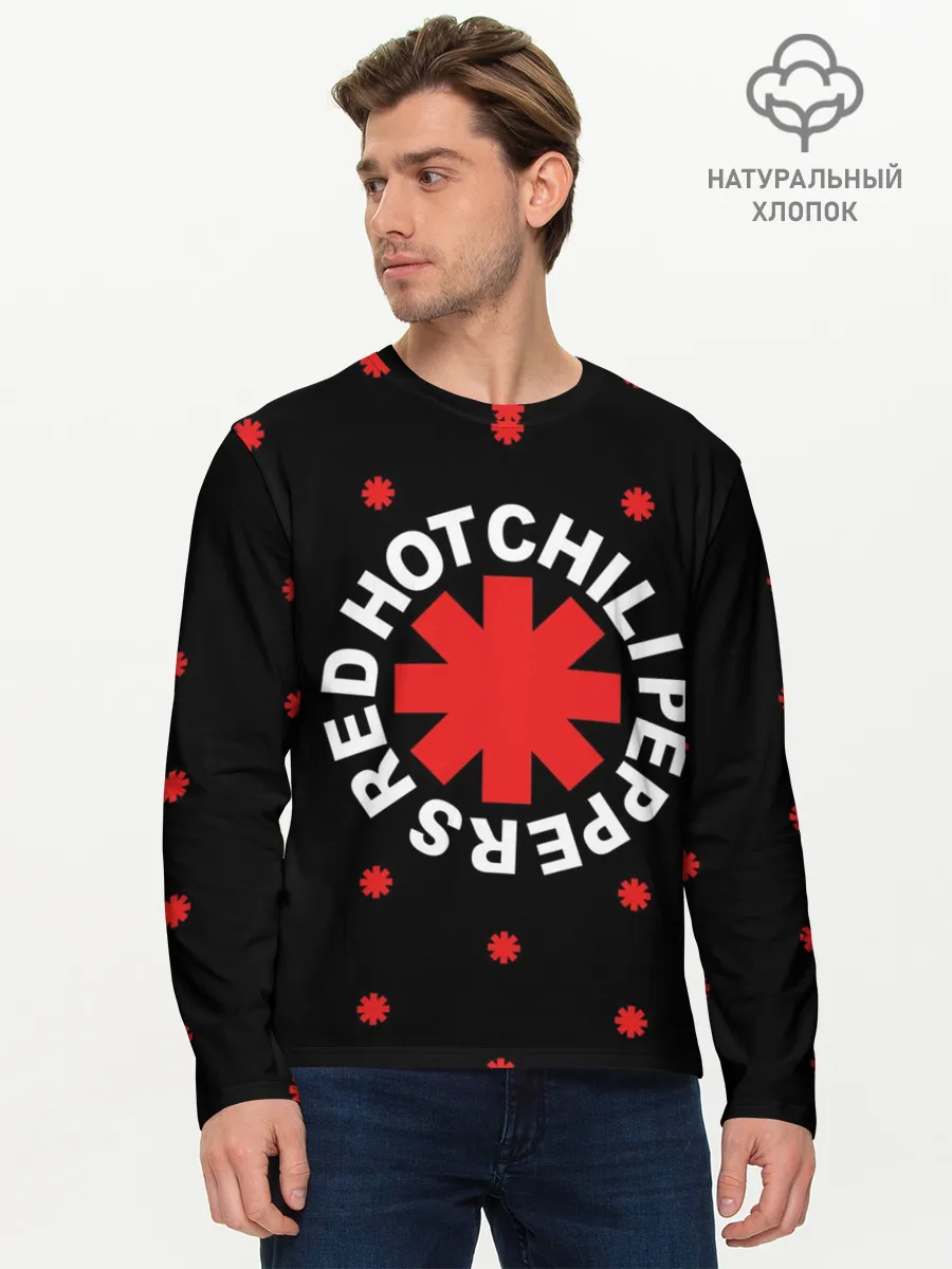 Мужской лонгслив базовый / Red Hot Chili Peppers