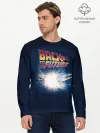 Мужской лонгслив базовый / Back to the future_8