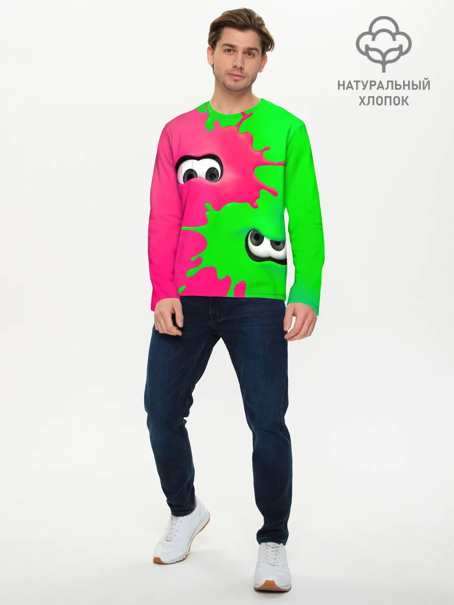 Мужской лонгслив базовый / Splatoon
