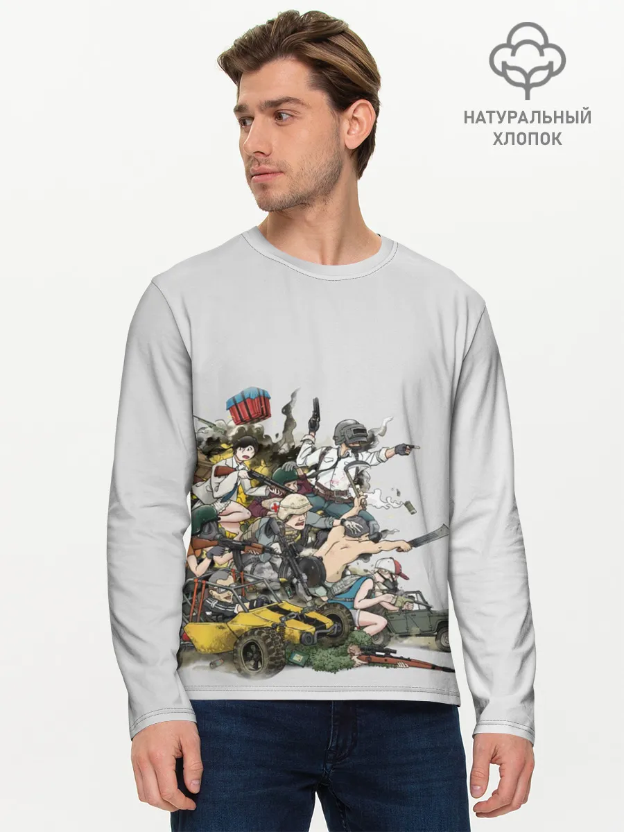 Мужской лонгслив базовый / Погоня