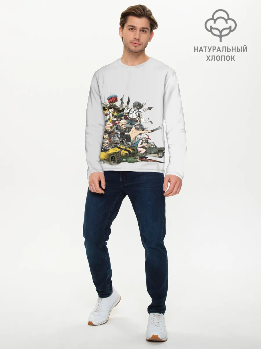 Мужской лонгслив базовый / Погоня