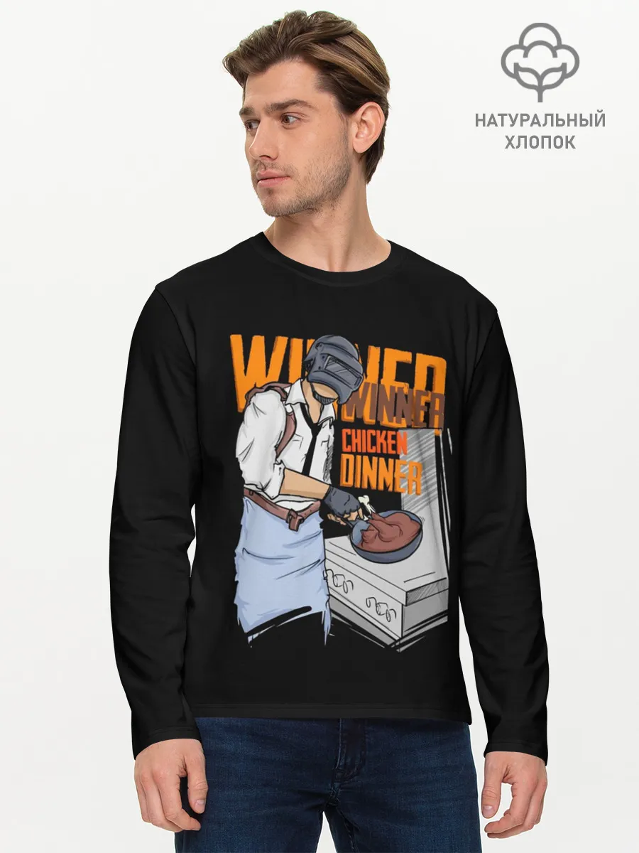 Мужской лонгслив базовый / PUBG