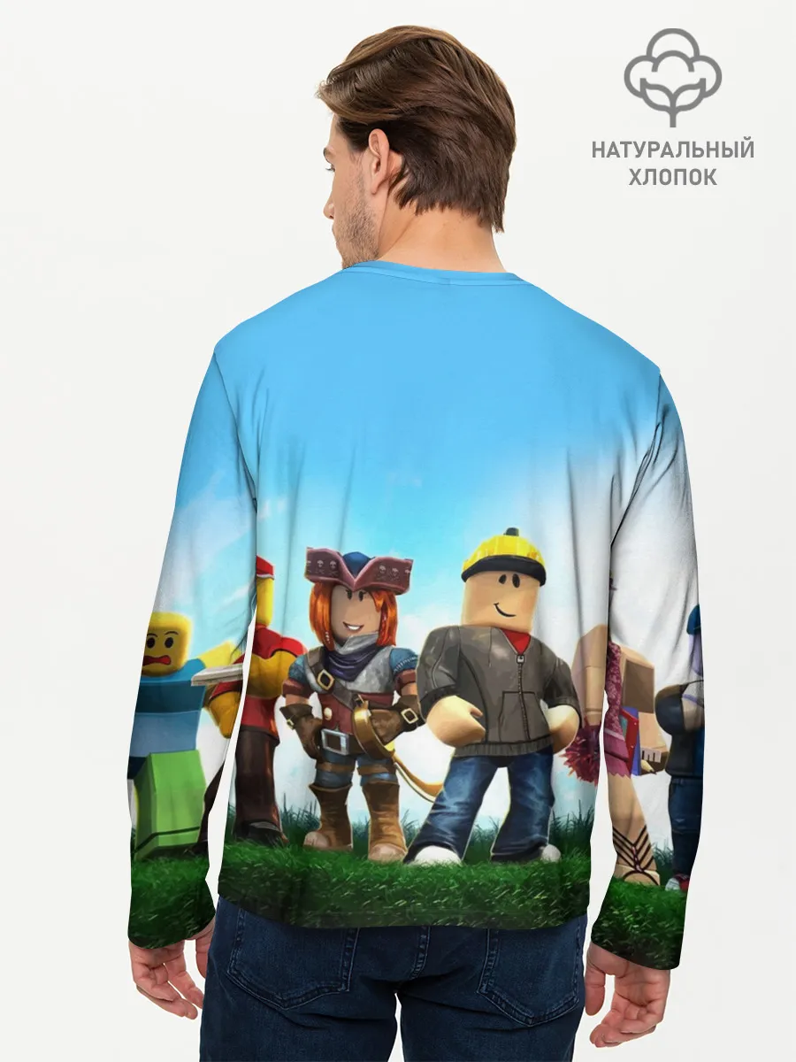 Мужской лонгслив базовый / ROBLOX