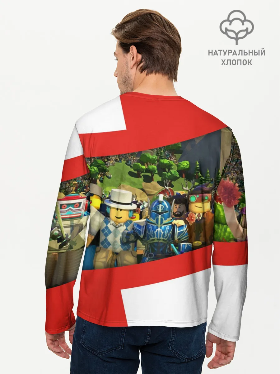 Мужской лонгслив базовый / ROBLOX