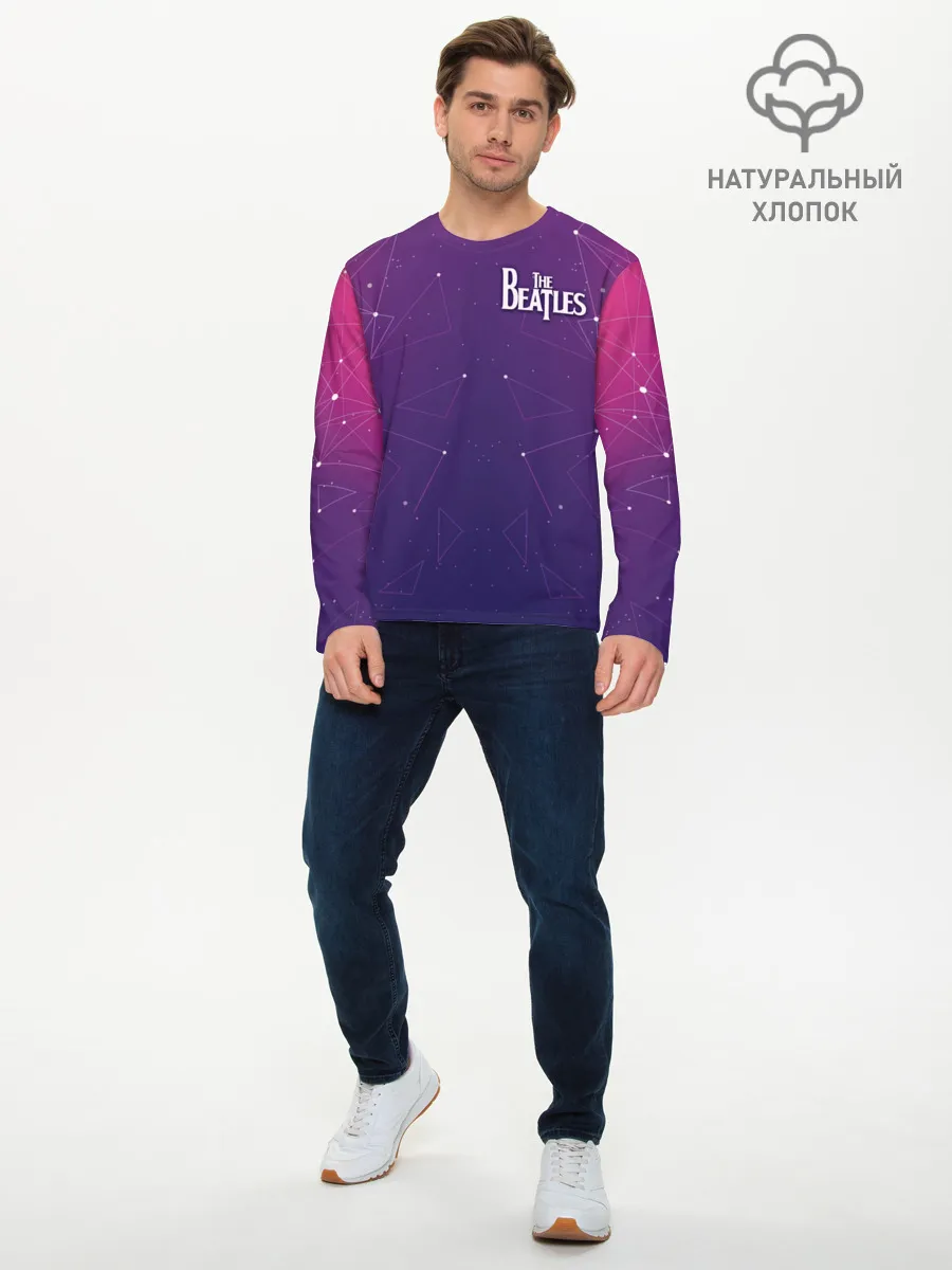 Мужской лонгслив базовый / The Beatles