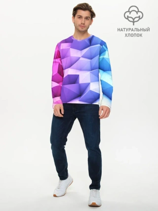 Мужской лонгслив базовый / Текстура
