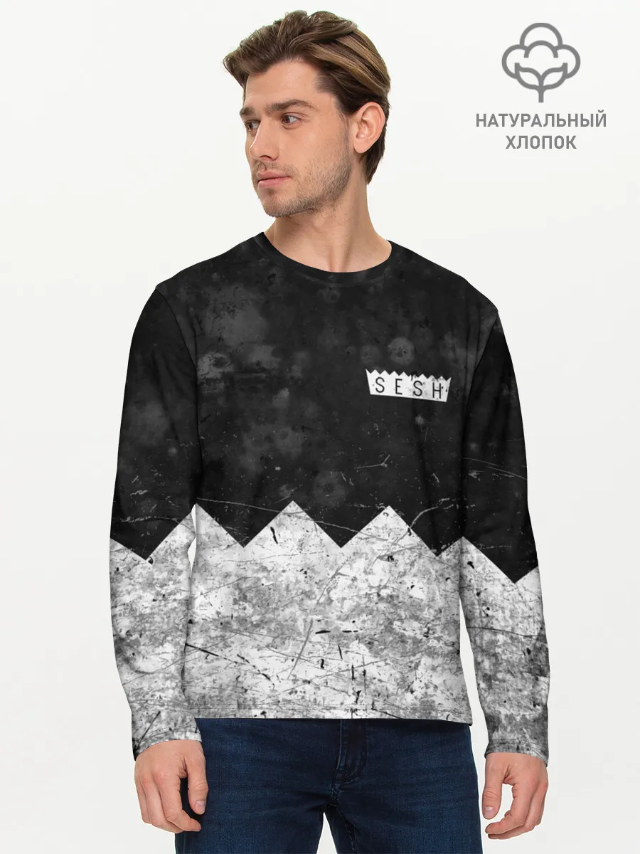 Мужской лонгслив базовый / BONES: SESH Team