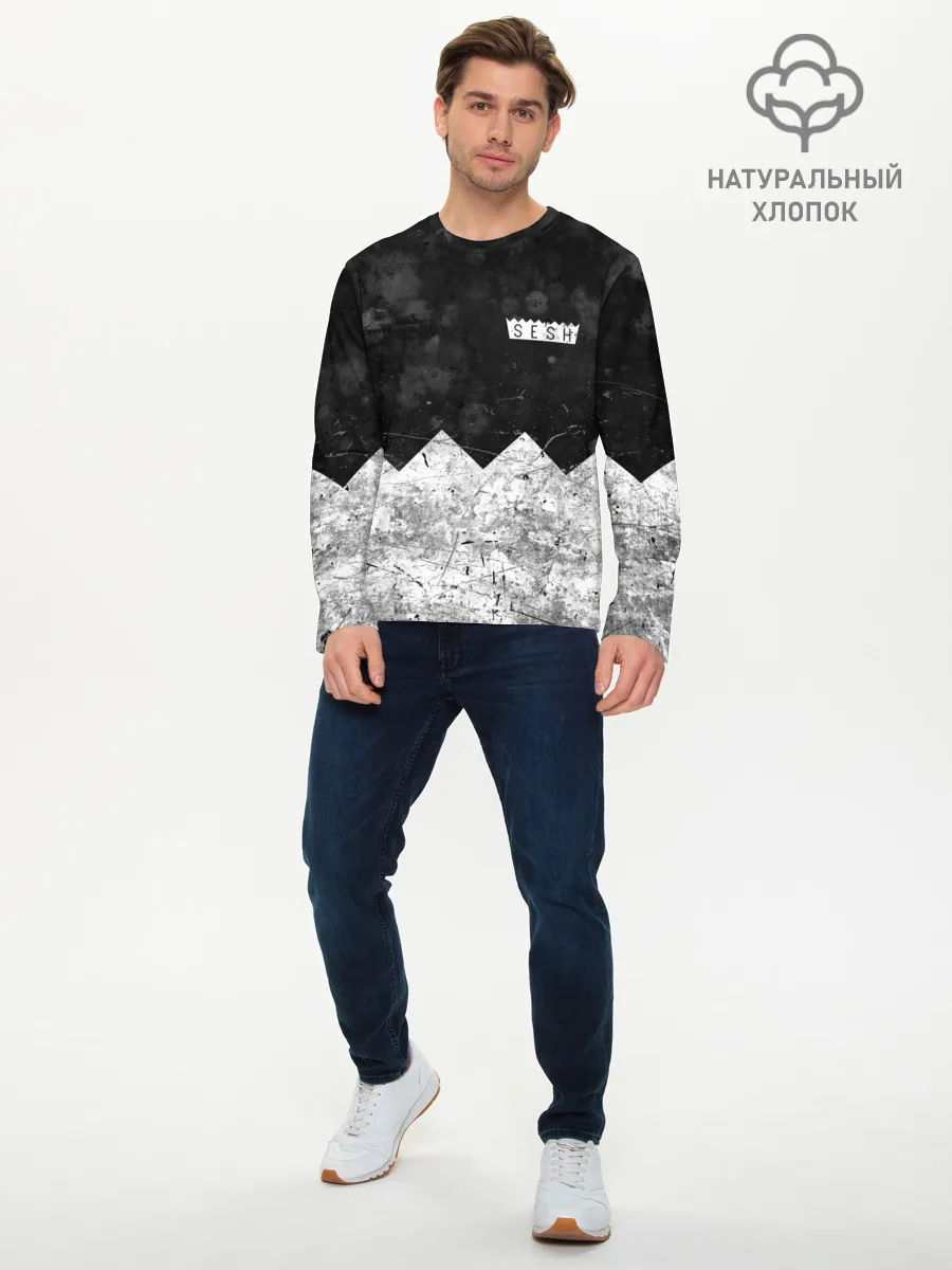 Мужской лонгслив базовый / BONES: SESH Team