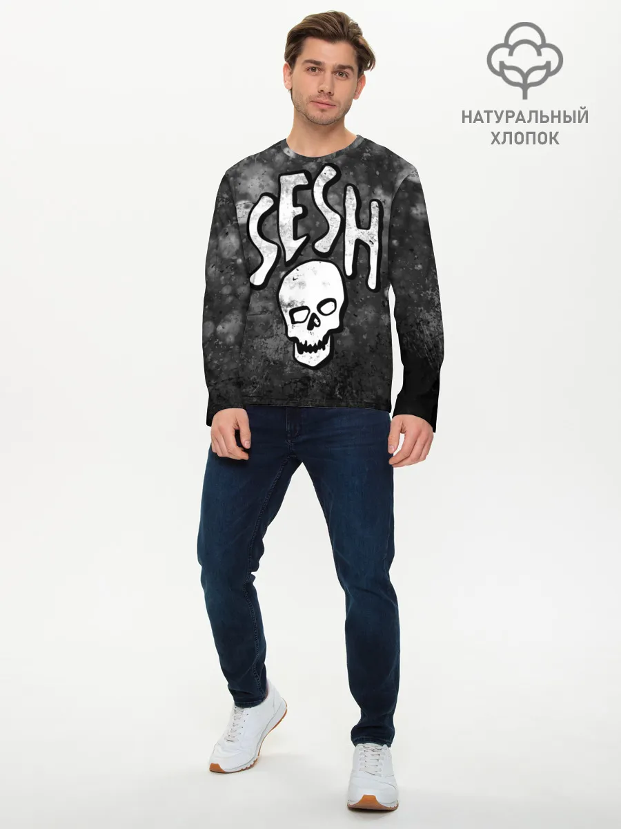 Мужской лонгслив базовый / SESH Team