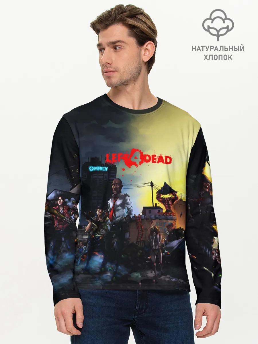 Мужской лонгслив базовый / LEFT 4 DEAD