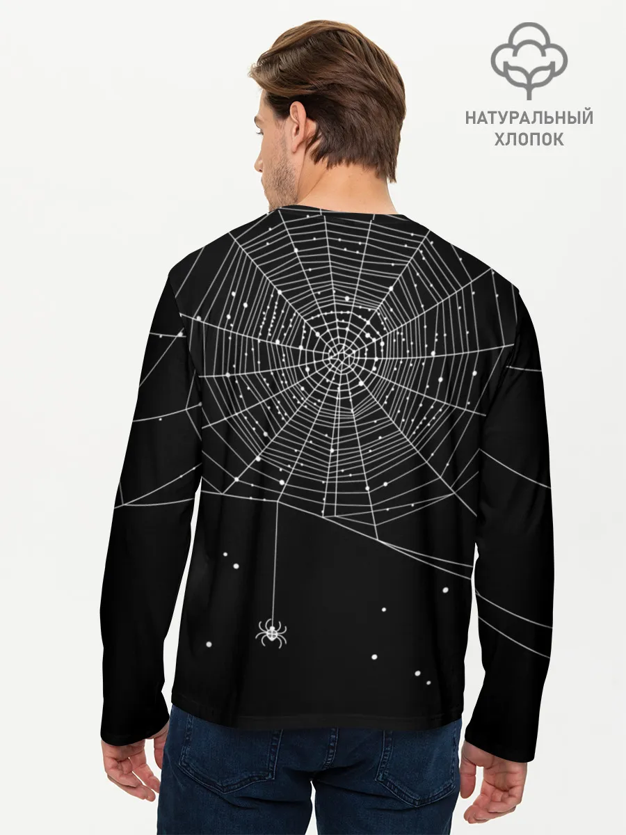 Мужской лонгслив базовый / Паутина
