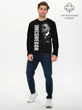 Мужской лонгслив базовый / Конор МакГрегор