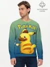Мужской лонгслив базовый / Детектив Пикачу покемон