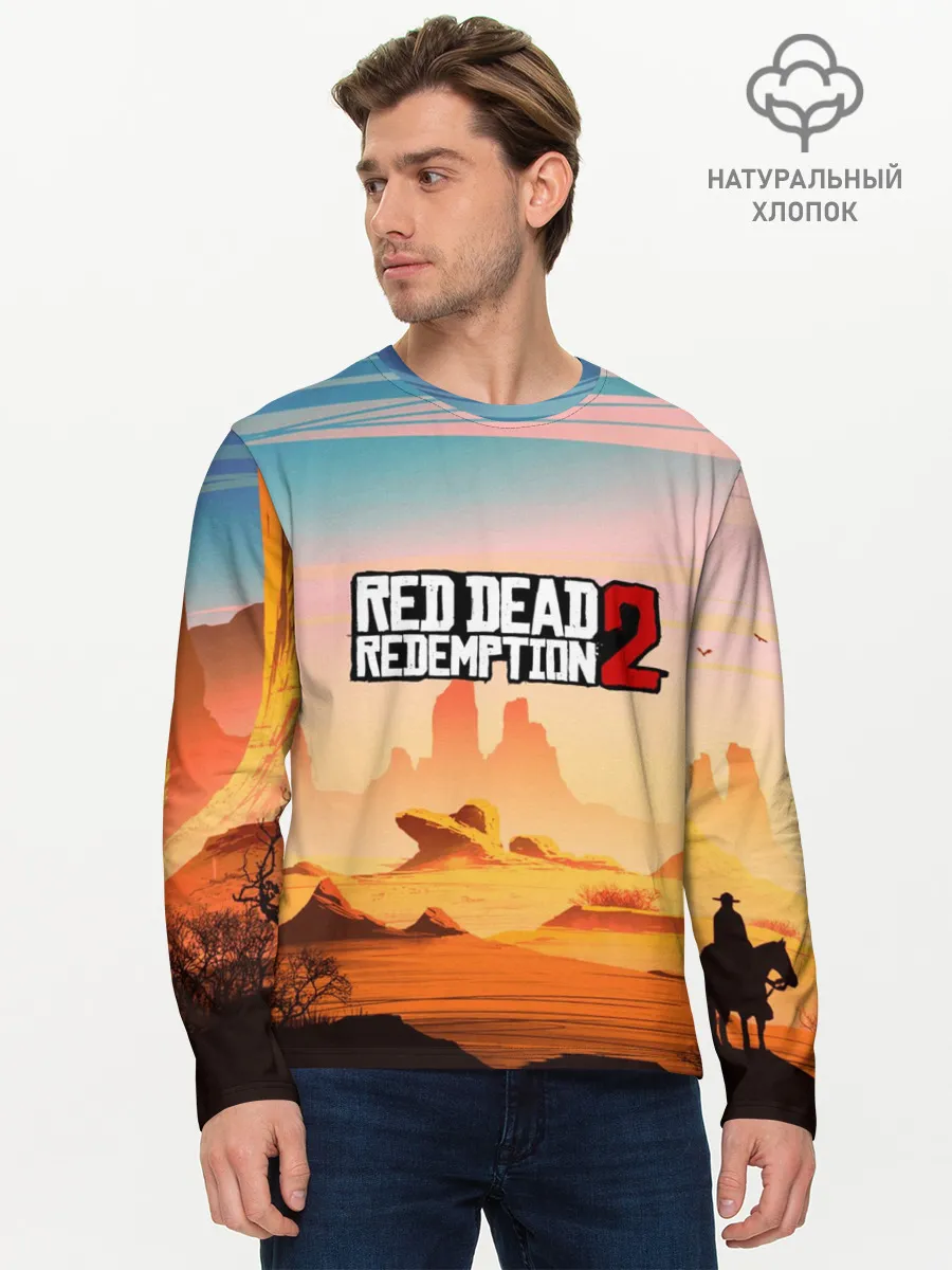 Мужской лонгслив базовый / Red Dead Redemption