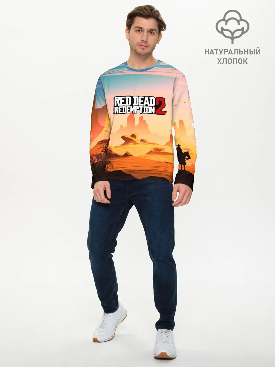 Мужской лонгслив базовый / Red Dead Redemption