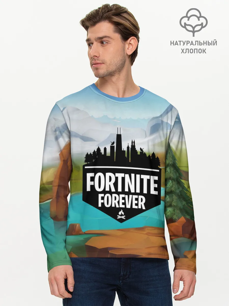 Мужской лонгслив базовый / Fortnite Forever