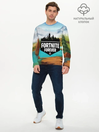 Мужской лонгслив базовый / Fortnite Forever
