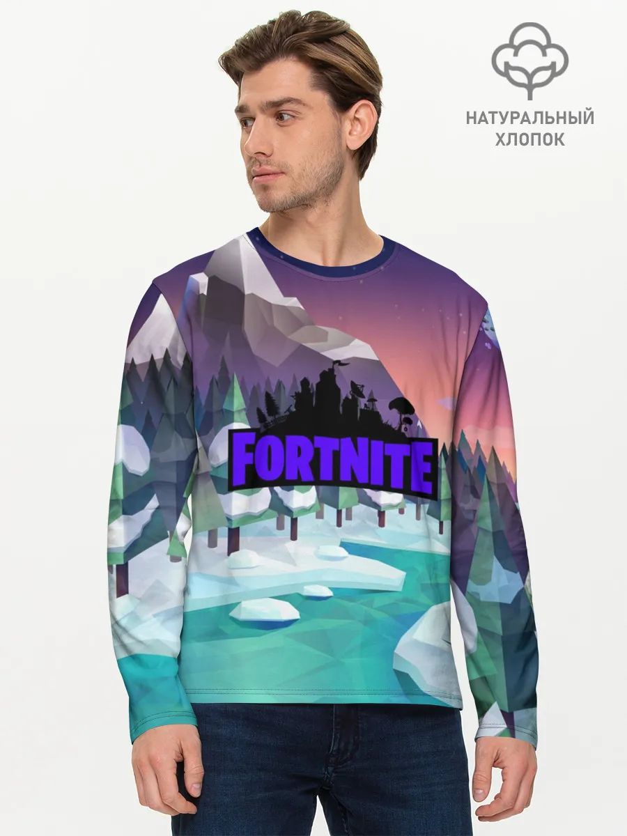 Мужской лонгслив базовый / fortnite