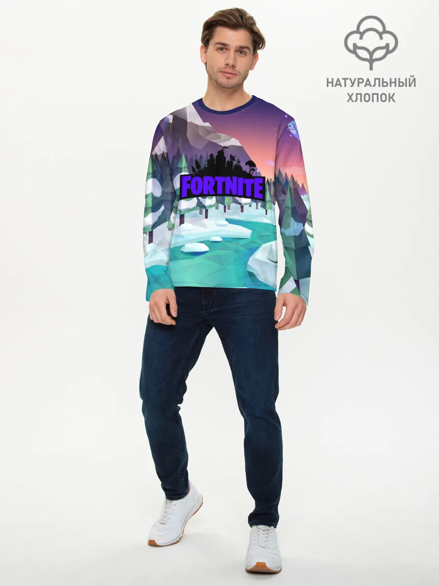 Мужской лонгслив базовый / fortnite