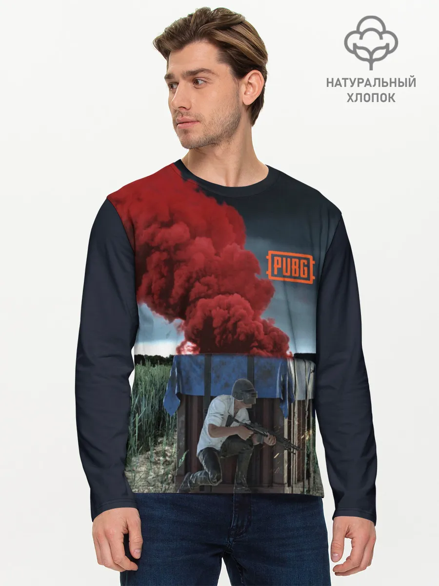 Мужской лонгслив базовый / PUBG