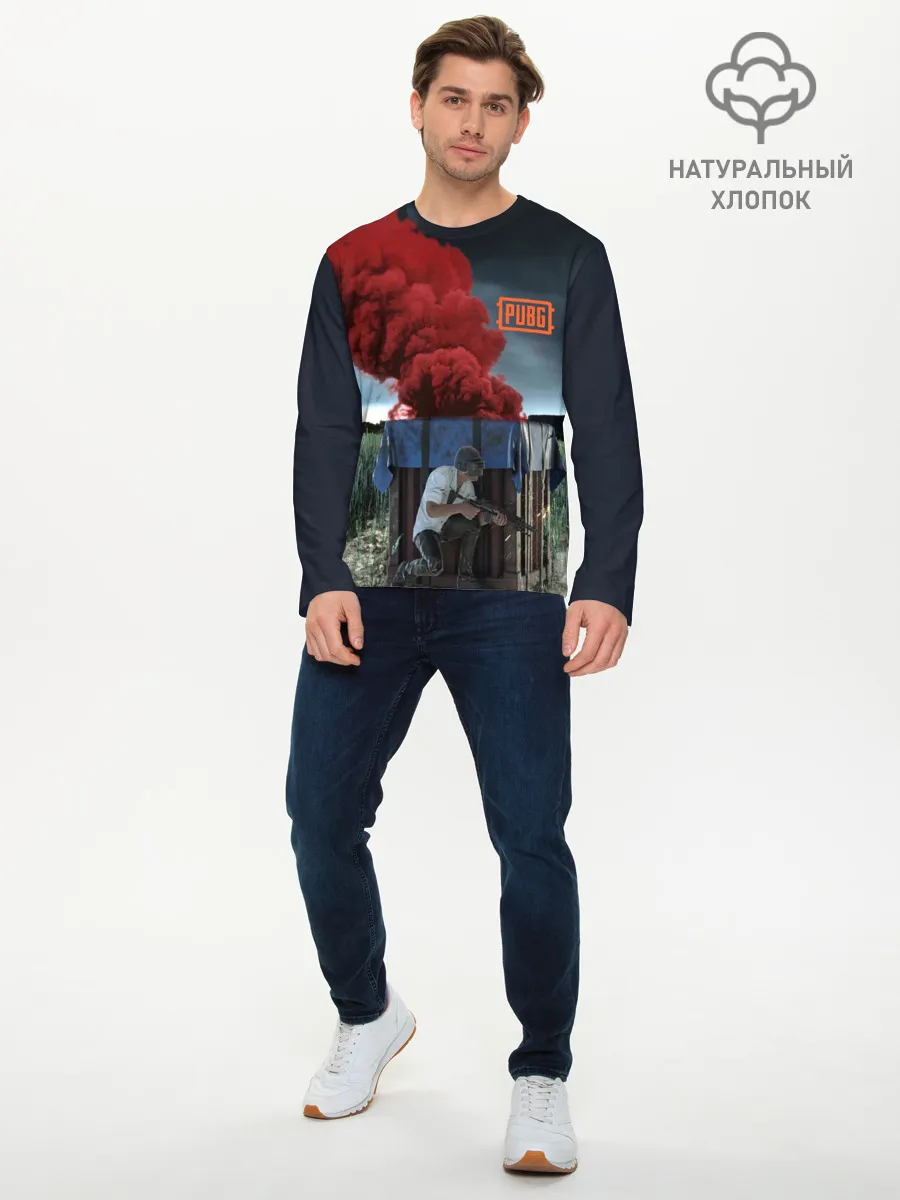 Мужской лонгслив базовый / PUBG