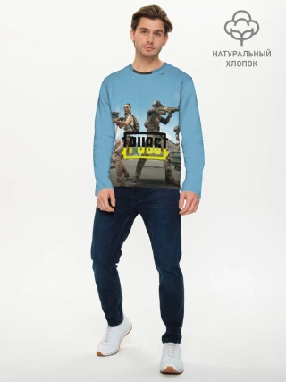 Мужской лонгслив базовый / PUBG