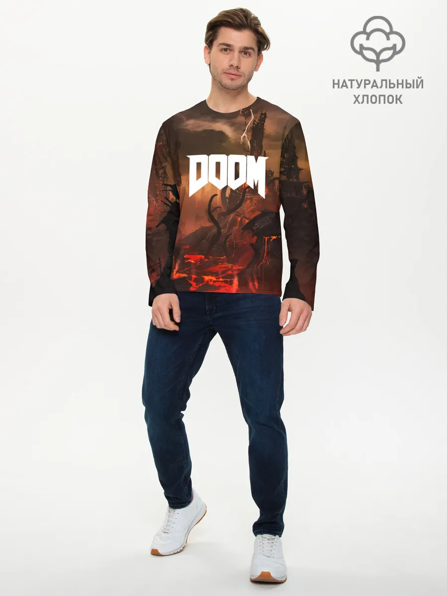Мужской лонгслив базовый / DOOM