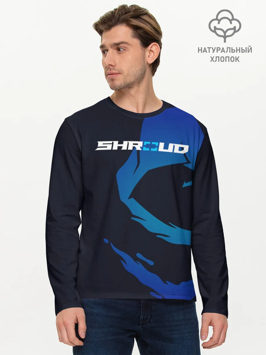 Мужской лонгслив базовый / «Shroud» - рюкзак