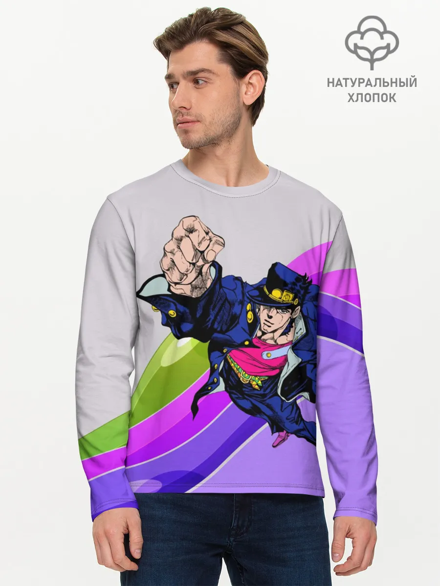 Мужской лонгслив базовый / Jojo Jotaro